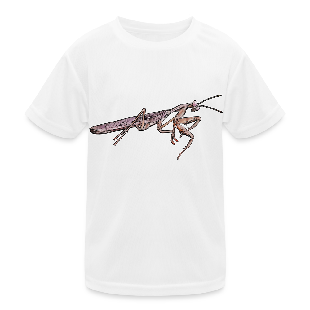 Kinder Funktions-T-Shirt Rhombodera kirbyi male - weiß