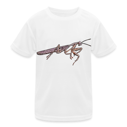 Kinder Funktions-T-Shirt Rhombodera kirbyi male - weiß