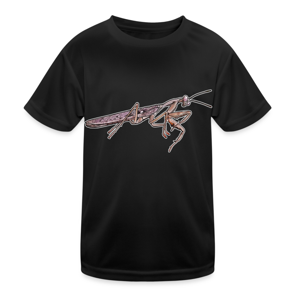 Kinder Funktions-T-Shirt Rhombodera kirbyi male - Schwarz