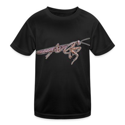 Kinder Funktions-T-Shirt Rhombodera kirbyi male - Schwarz