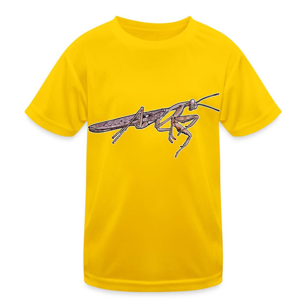 Kinder Funktions-T-Shirt Rhombodera kirbyi male - Eigelb