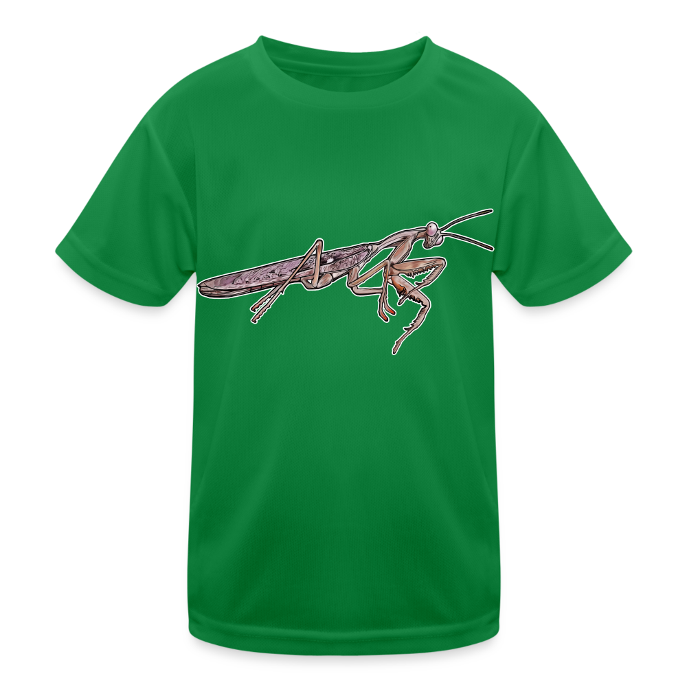 Kinder Funktions-T-Shirt Rhombodera kirbyi male - Kelly Green