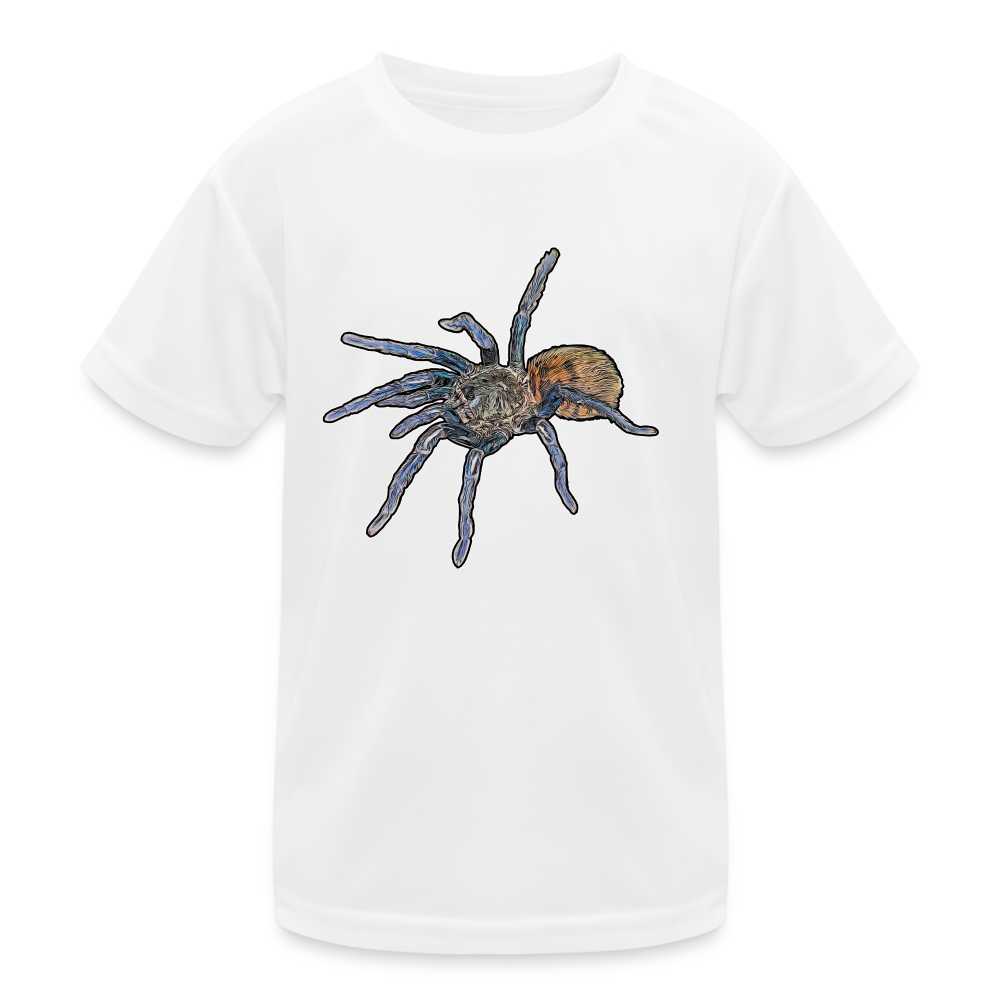 Kinder Funktions-T-Shirt Chromatopelma cyaneopubescens - weiß