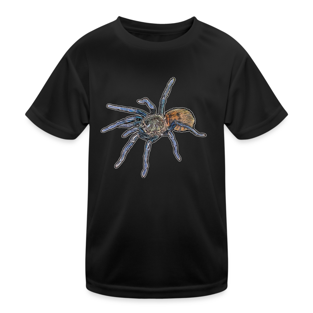 Kinder Funktions-T-Shirt Chromatopelma cyaneopubescens - Schwarz