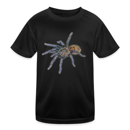 Kinder Funktions-T-Shirt Chromatopelma cyaneopubescens - Schwarz