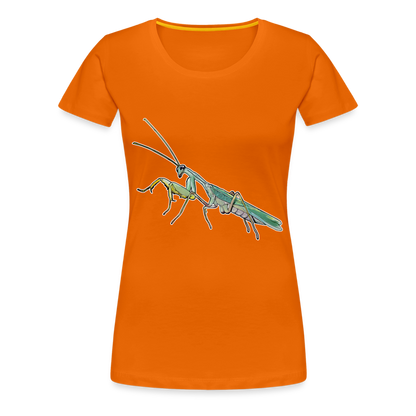 Frauen Basic T-Shirt Sphodromantis lineola male - Orange