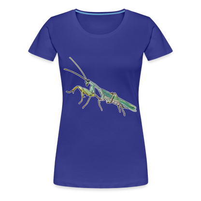 Frauen Basic T-Shirt Sphodromantis lineola male - Königsblau
