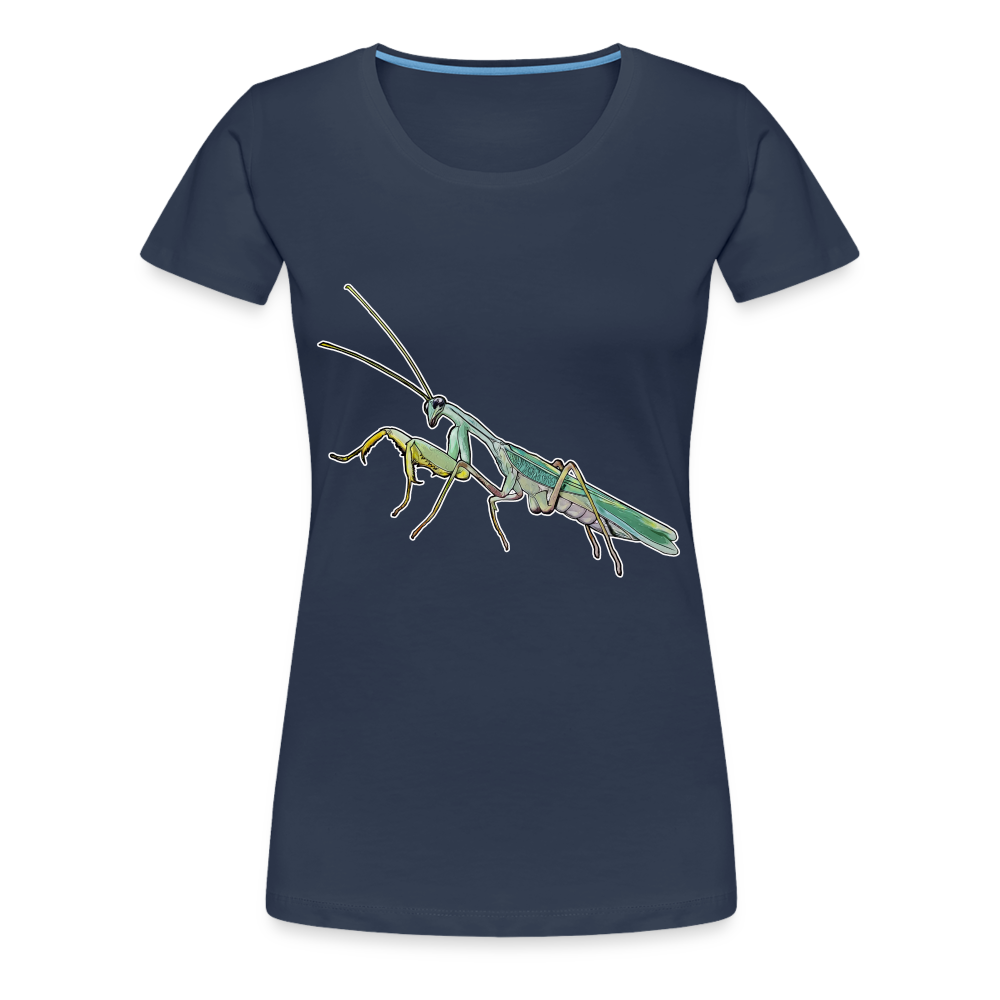 Frauen Basic T-Shirt Sphodromantis lineola male - Navy