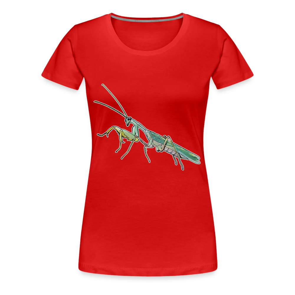 Frauen Basic T-Shirt Sphodromantis lineola male - Rot