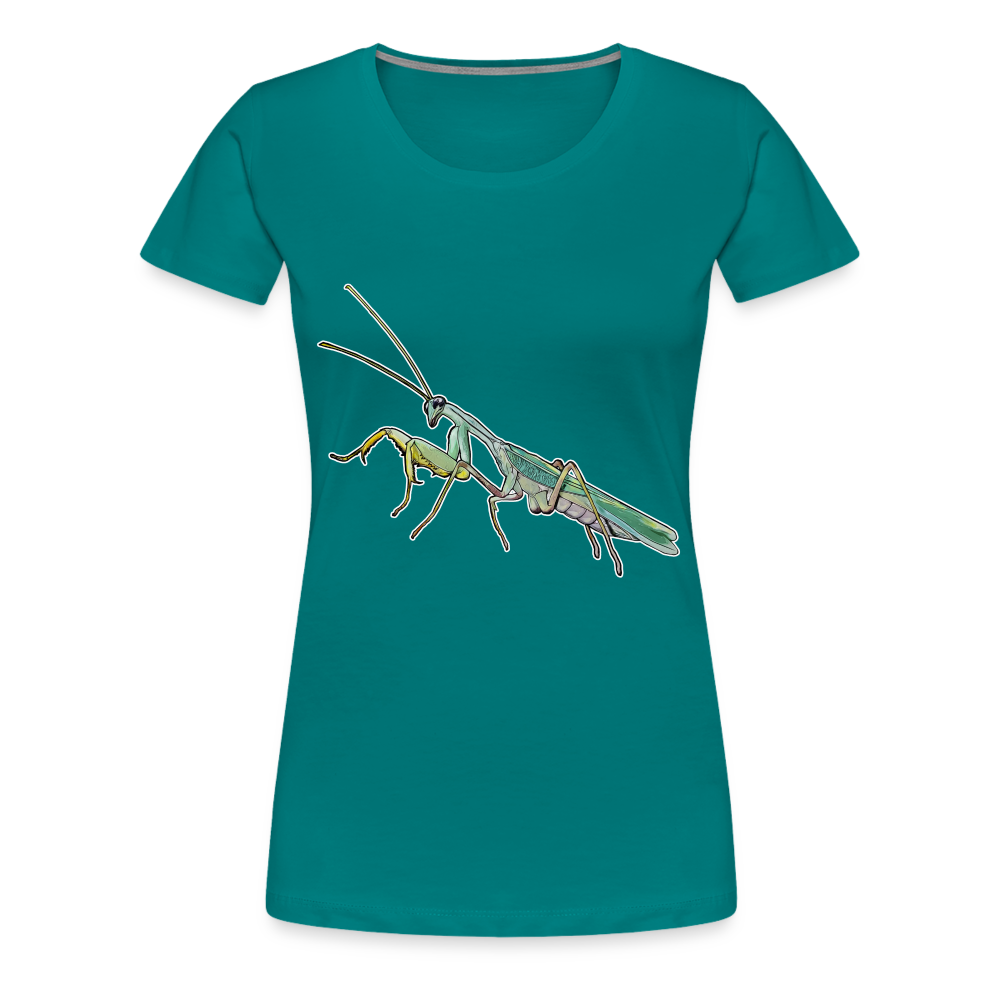 Frauen Basic T-Shirt Sphodromantis lineola male - Divablau