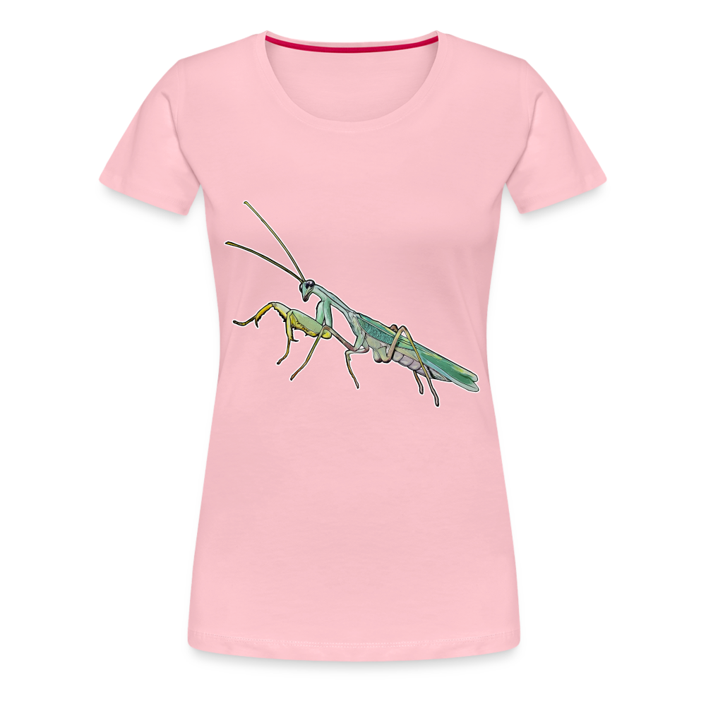 Frauen Basic T-Shirt Sphodromantis lineola male - Hellrosa