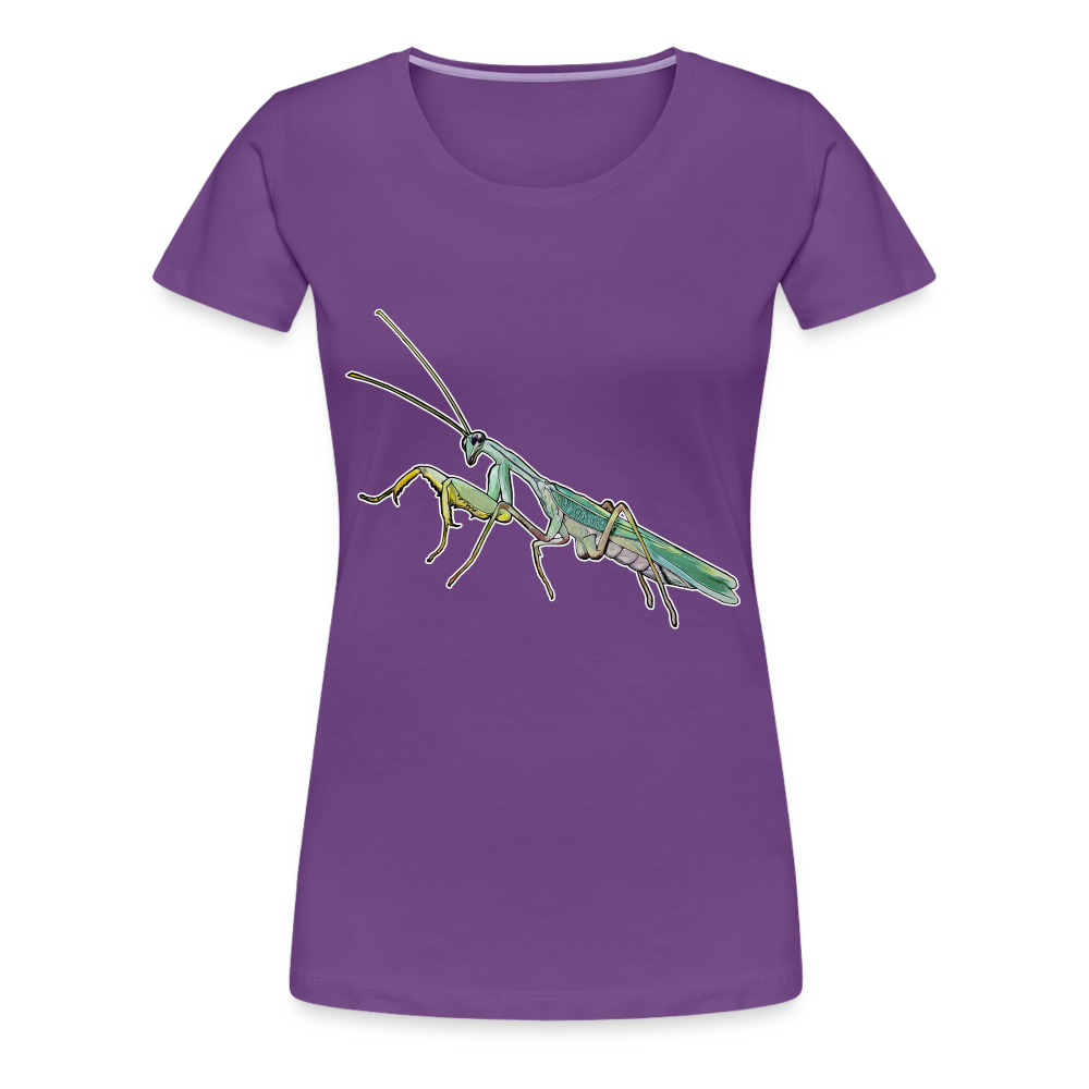 Frauen Basic T-Shirt Sphodromantis lineola male - Lila