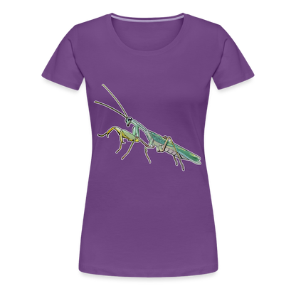 Frauen Basic T-Shirt Sphodromantis lineola male - Lila