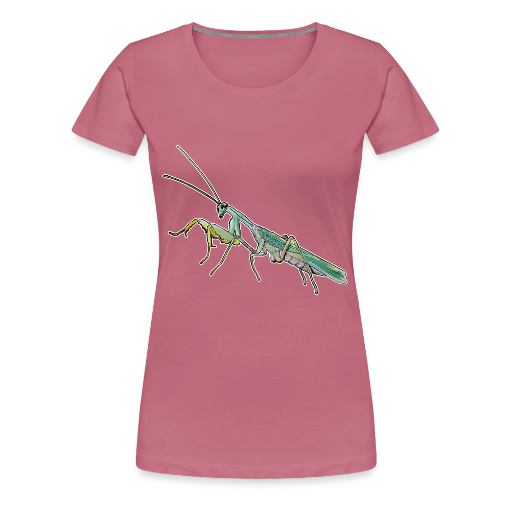 Frauen Basic T-Shirt Sphodromantis lineola male - Malve