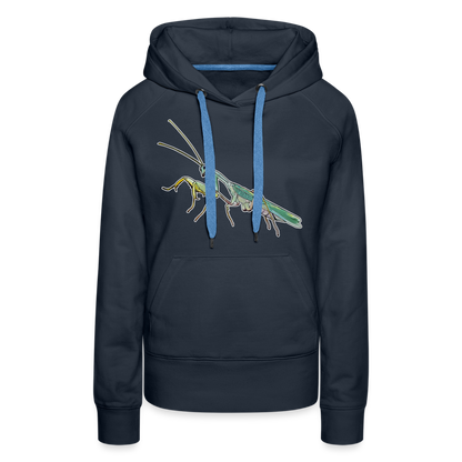 Frauen Hoodie Sphodromantis lineola male - Navy