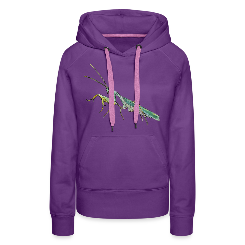 Frauen Hoodie Sphodromantis lineola male - Purple