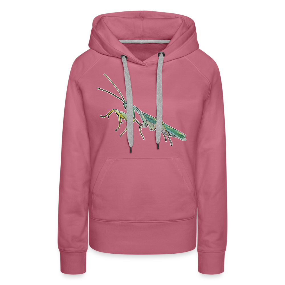 Frauen Hoodie Sphodromantis lineola male - Malve