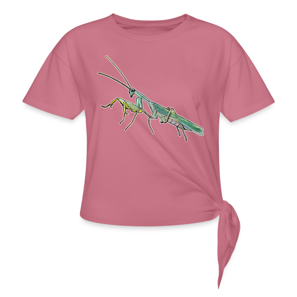 Frauen Knotenshirt Sphodromantis lineola male - Malve
