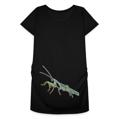 Frauen Schwangerschafts-T-Shirt Sphodromantis lineola male - Schwarz