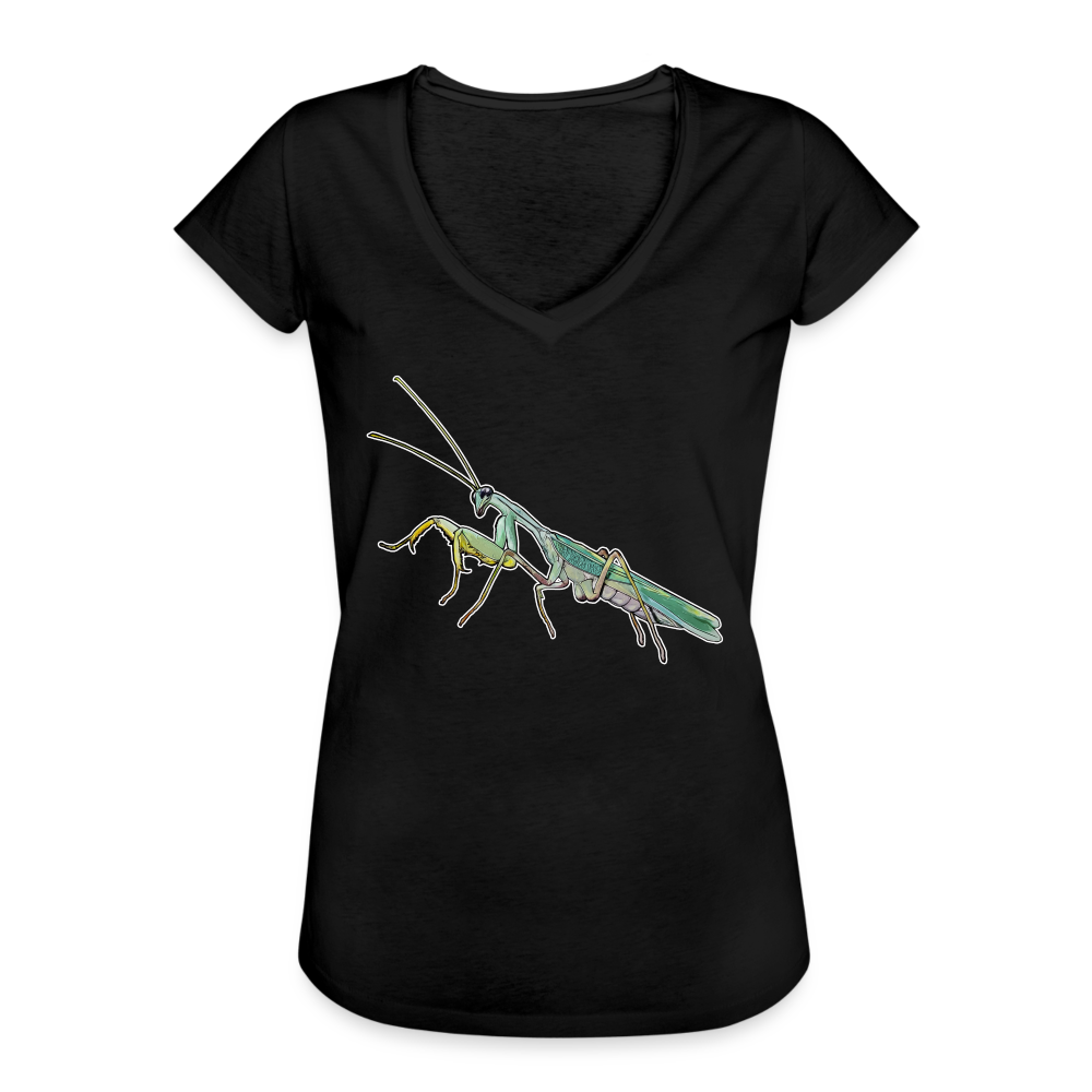 Frauen Vintage T-Shirt Sphodromantis lineola male - Schwarz