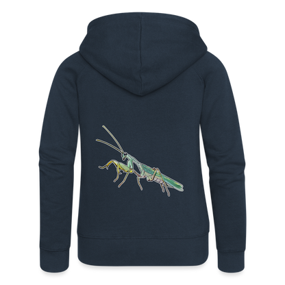 Frauen Zip-Hoodie Sphodromantis lineola male - Navy
