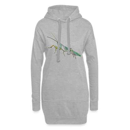 Hoodie-Kleid Sphodromantis lineola male - Grau meliert