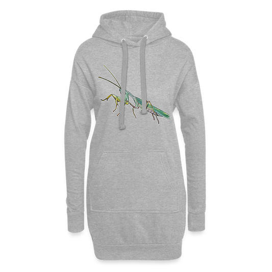 Hoodie-Kleid Sphodromantis lineola male - Grau meliert