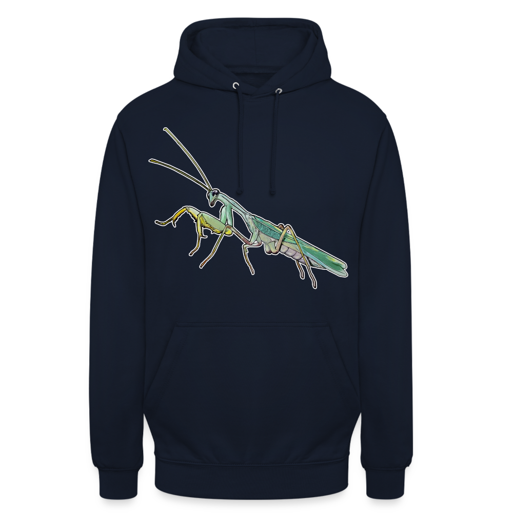 Unisex Hoodie Sphodromantis lineola male - Navy
