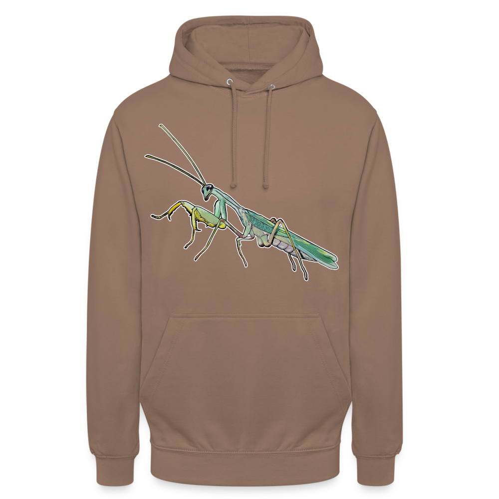 Unisex Hoodie Sphodromantis lineola male - Mokka