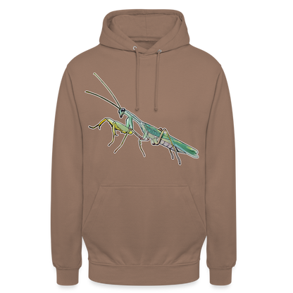 Unisex Hoodie Sphodromantis lineola male - Mokka