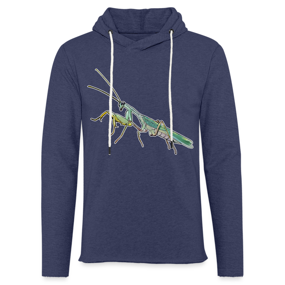 Unisex Kapuzensweatshirt Sphodromantis lineola male - Navy meliert