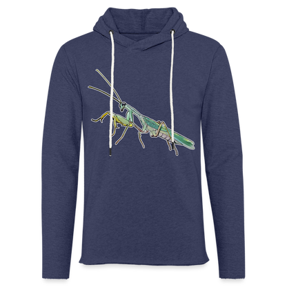 Unisex Kapuzensweatshirt Sphodromantis lineola male - Navy meliert