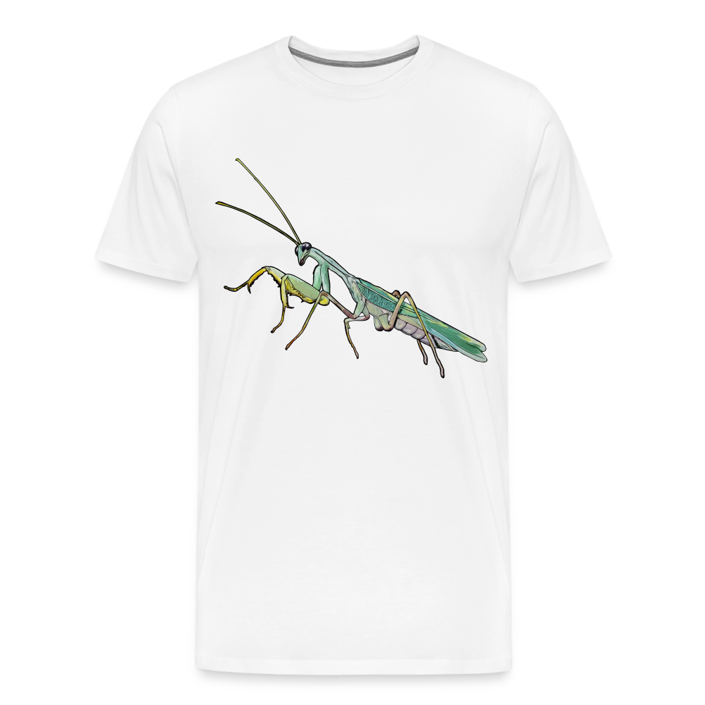Männer Basic T-Shirt Sphodromantis lineola male - weiß
