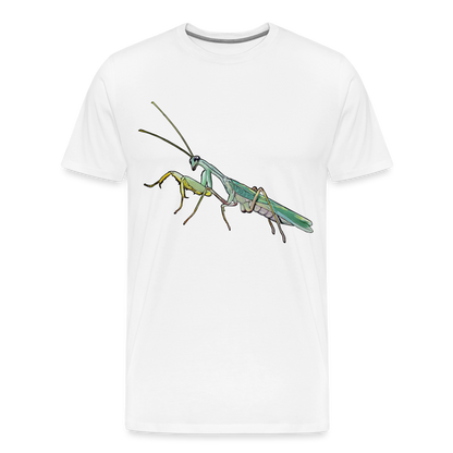 Männer Basic T-Shirt Sphodromantis lineola male - weiß