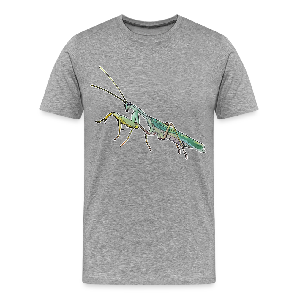 Männer Basic T-Shirt Sphodromantis lineola male - Grau meliert