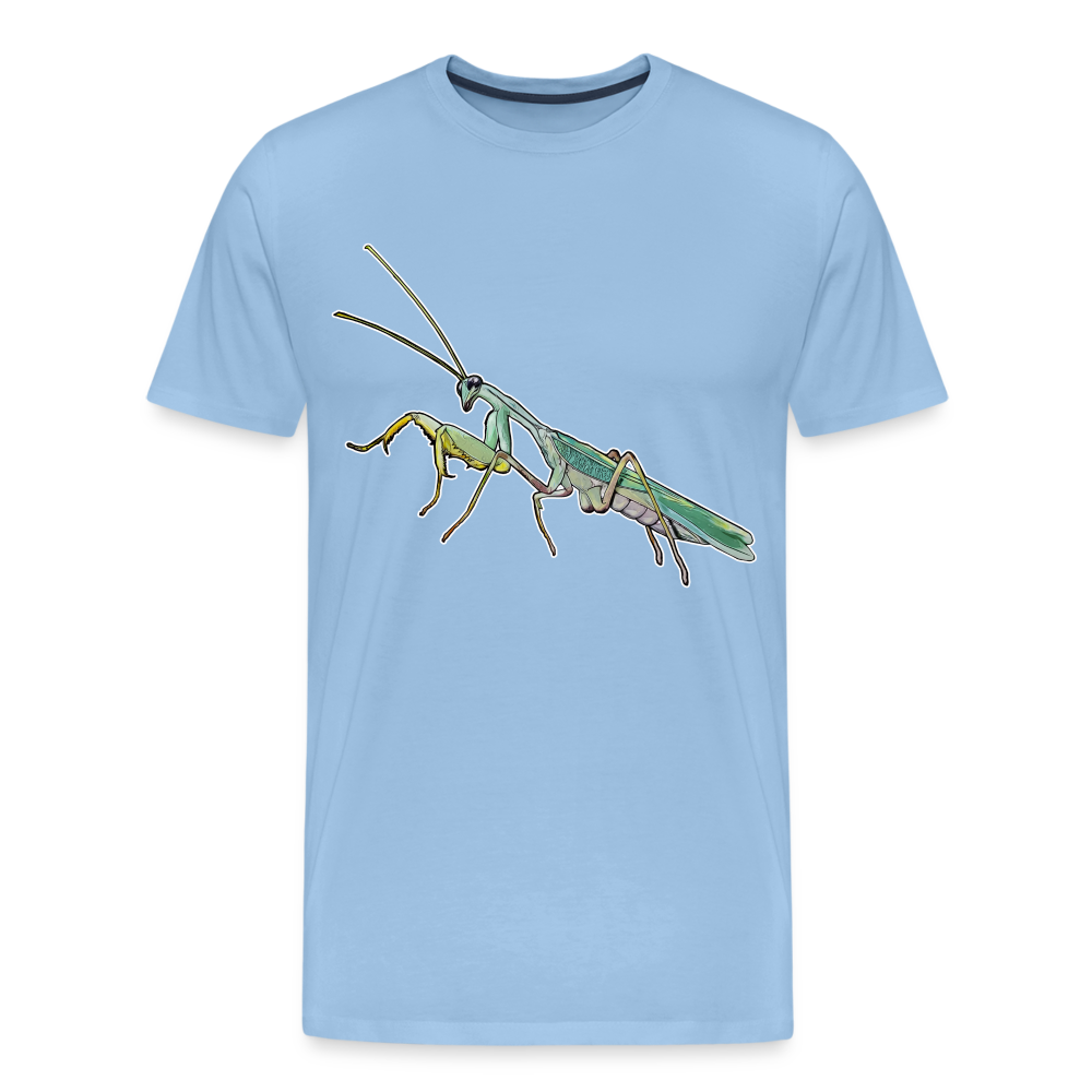Männer Basic T-Shirt Sphodromantis lineola male - Sky