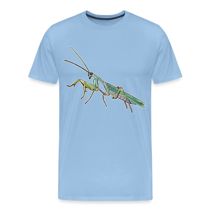 Männer Basic T-Shirt Sphodromantis lineola male - Sky