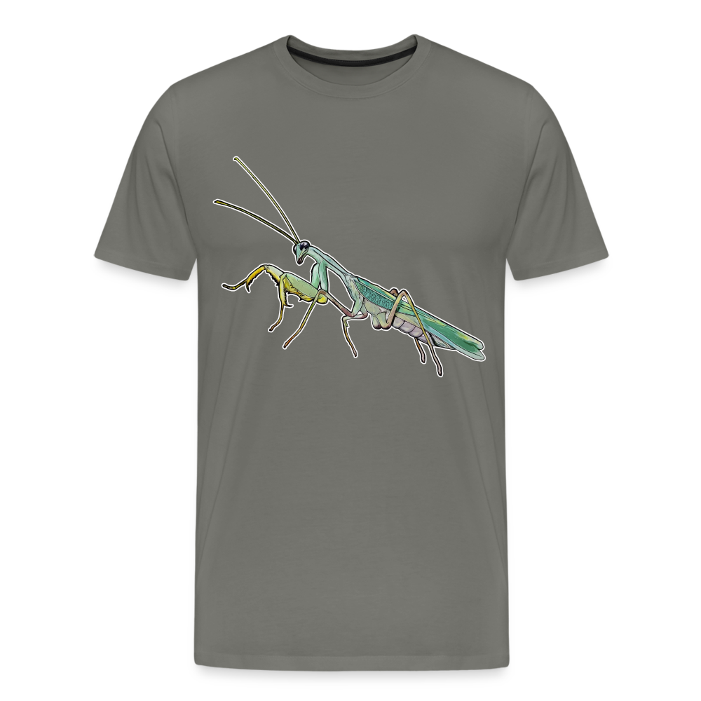 Männer Basic T-Shirt Sphodromantis lineola male - Asphalt
