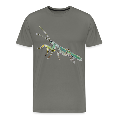Männer Basic T-Shirt Sphodromantis lineola male - Asphalt