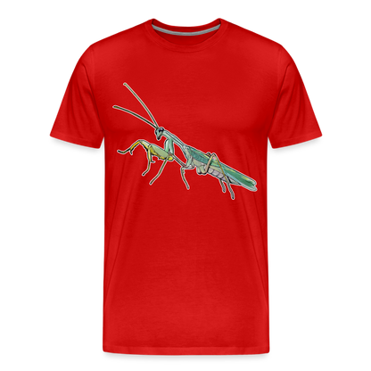 Männer Basic T-Shirt Sphodromantis lineola male - Rot