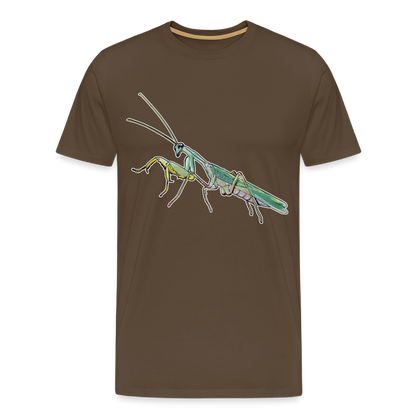Männer Basic T-Shirt Sphodromantis lineola male - Edelbraun