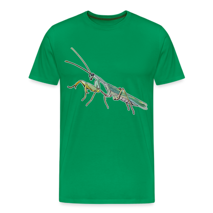 Männer Basic T-Shirt Sphodromantis lineola male - Kelly Green