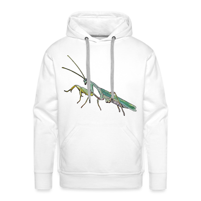 Männer Hoodie Sphodromantis lineola male - weiß