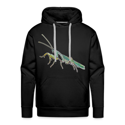 Männer Hoodie Sphodromantis lineola male - Schwarz