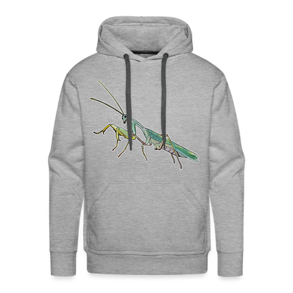 Männer Hoodie Sphodromantis lineola male - Grau meliert
