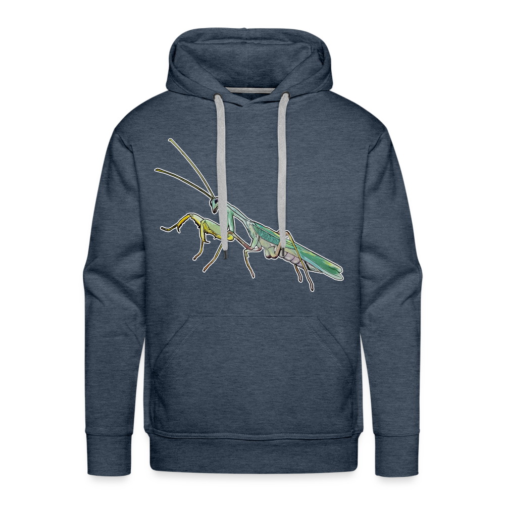 Männer Hoodie Sphodromantis lineola male - Jeansblau