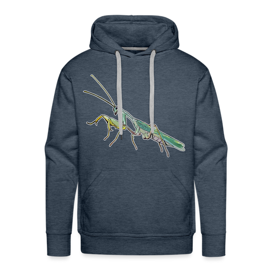 Männer Hoodie Sphodromantis lineola male - Jeansblau