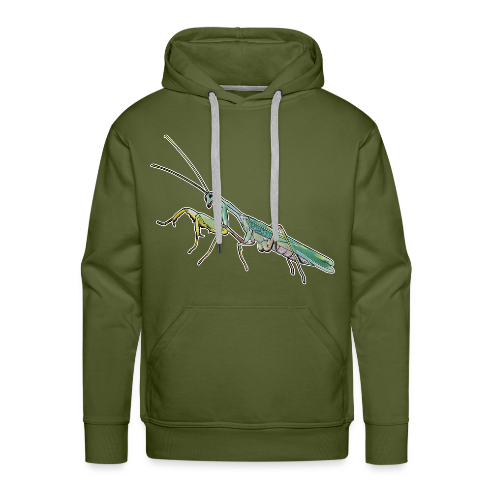 Männer Hoodie Sphodromantis lineola male - Olivgrün