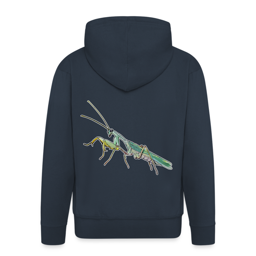 Männer Zip-Hoodie Sphodromantis lineola male - Navy