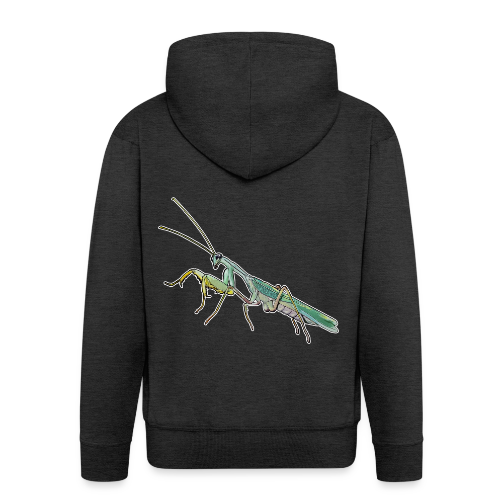 Männer Zip-Hoodie Sphodromantis lineola male - Anthrazit